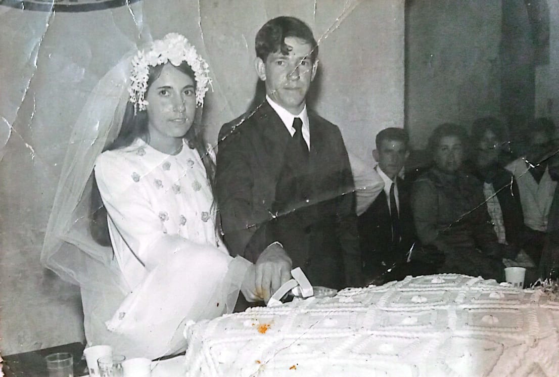 Bolo de casamento da festa de casamento de João e Ana