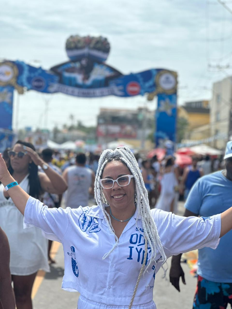 02 de fevereiro, dia  da rainha do mar, em Salvador na Bahia.