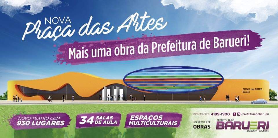 Praça das Artes foi criada em 2017, construída e inaugurada entre 2018 e 2022.