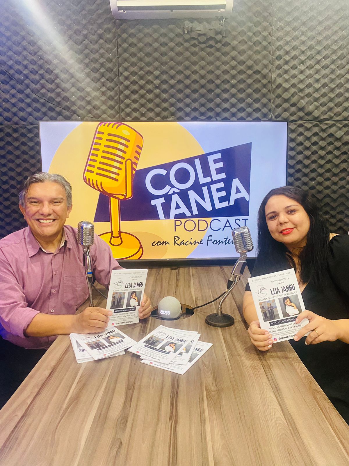 Fiz o lançamento da revista Leia Jangu e sobre o propósito dela no Jangurussu.