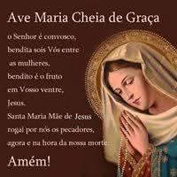 Nossa mãe  devota  da Virgem Maria, nos recomendava ,nas aflições, Reze a Virgem Maria!