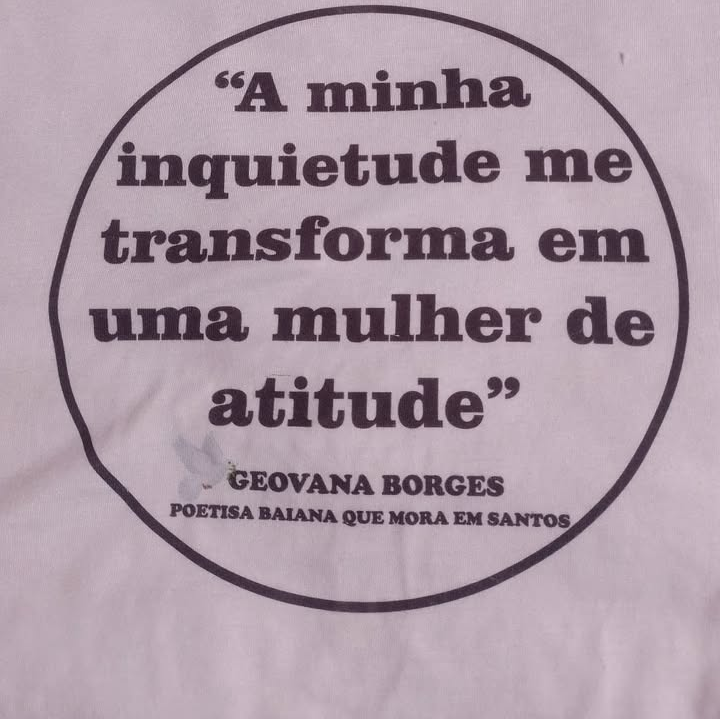 Escrevo esse texto por realmente me achar uma mulher inquieta.