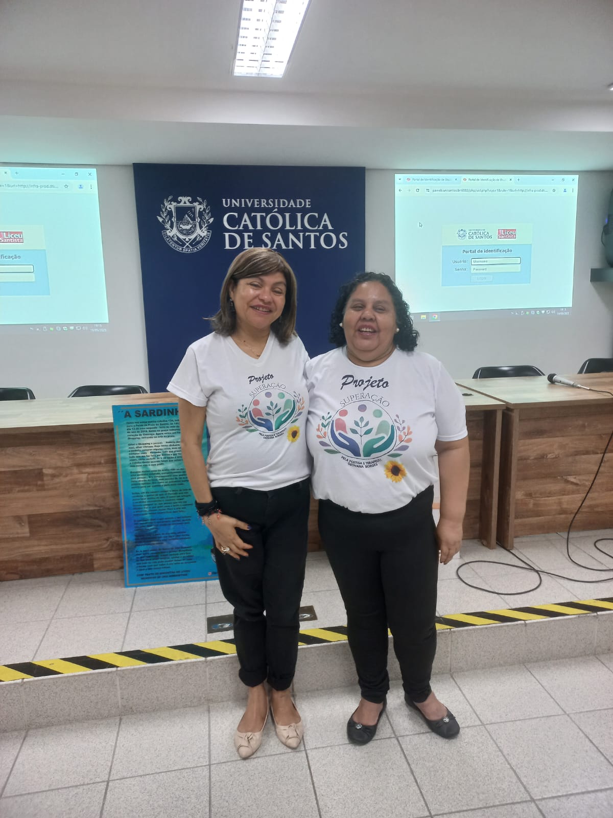 Foto com minha irmã Irani Aloi, irmã que procurei por vinte anos.