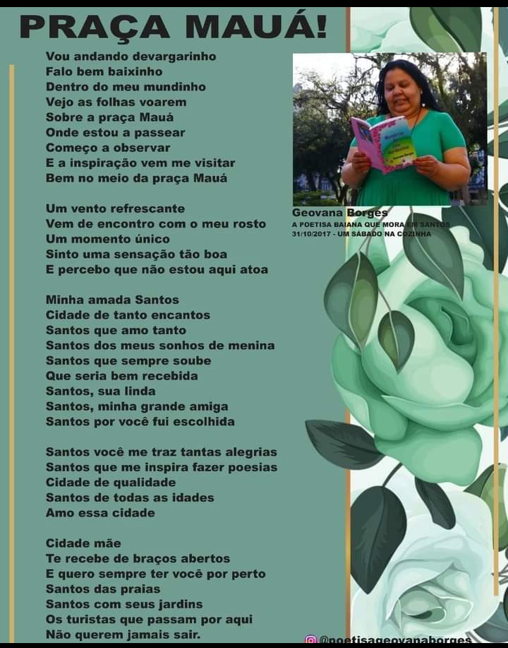 Poema Praça Mauá em homenagem a cidade de Santos.