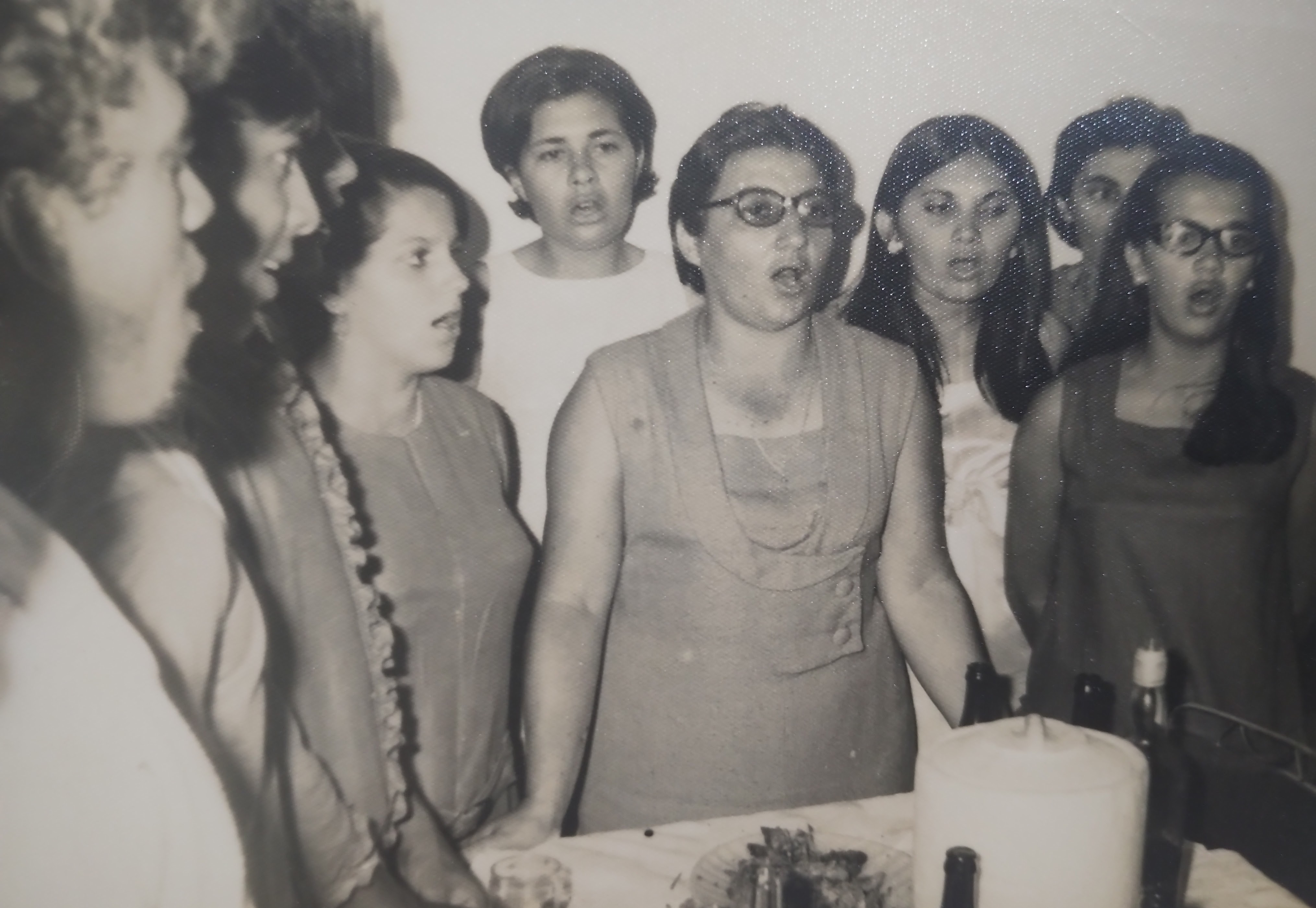 Da esquerda para a direita: Nivaldo Sobreira, Tadinho,  Gersília Epifânio, Gracinha Bruno, Socorro de Doca, Valdira. 