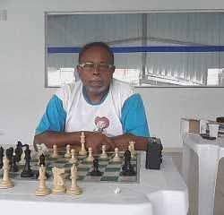 Aguardando os alunos para aula de Xadrez no Ginásio da prefeitura do Município de Santana de Parnaíba