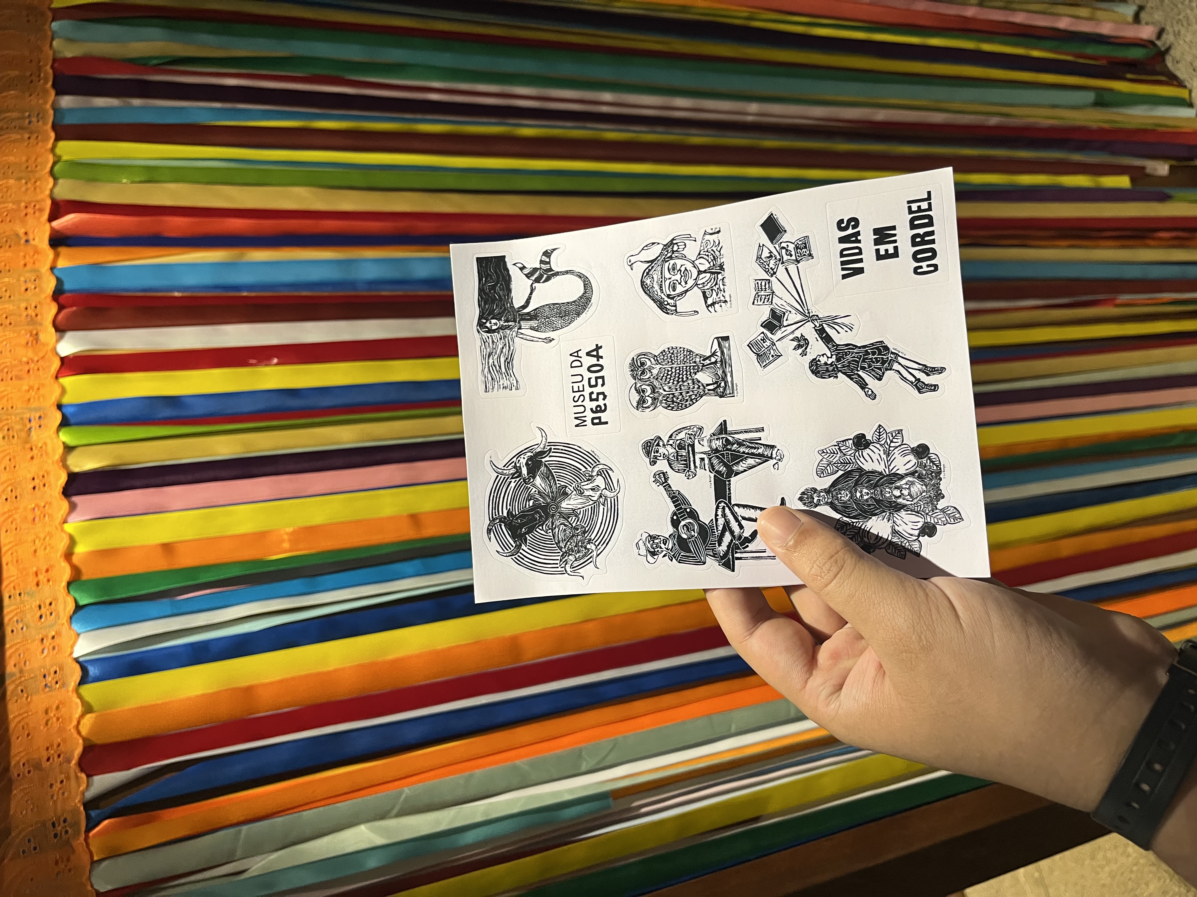 Recebi este brinde após compartilhar a minha história no Museu da Pessoa.