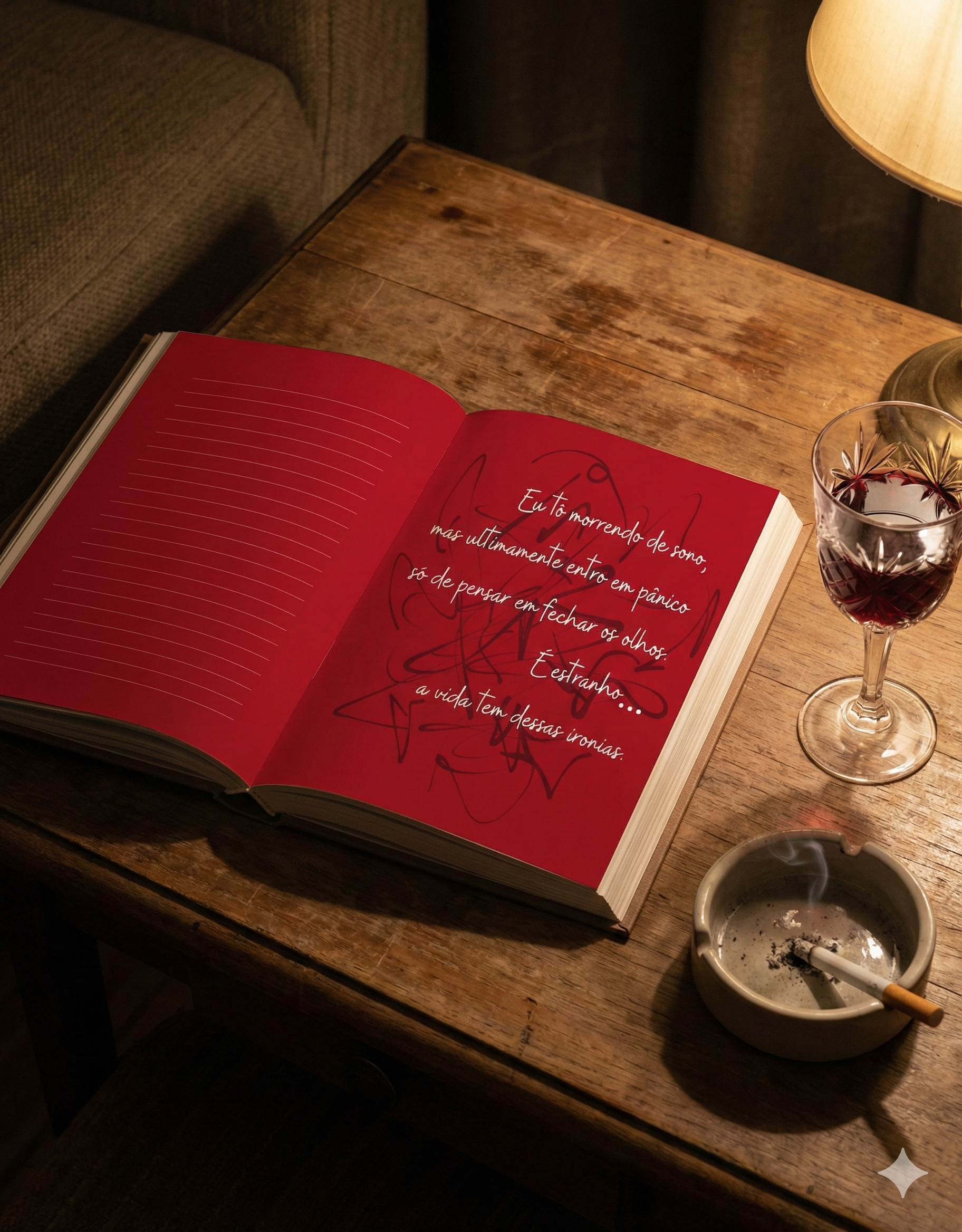 Se o amor se disfarça de dor,
e a dor se disfarça de tanta coisa…
eu só preciso encontrar um jeito
de não me perder de mim