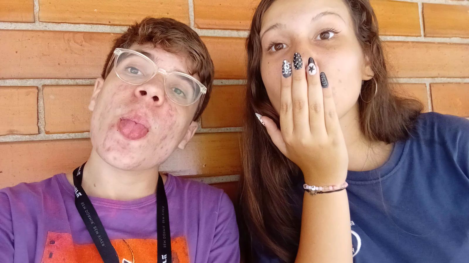 João e Natii antes de bater o ponto