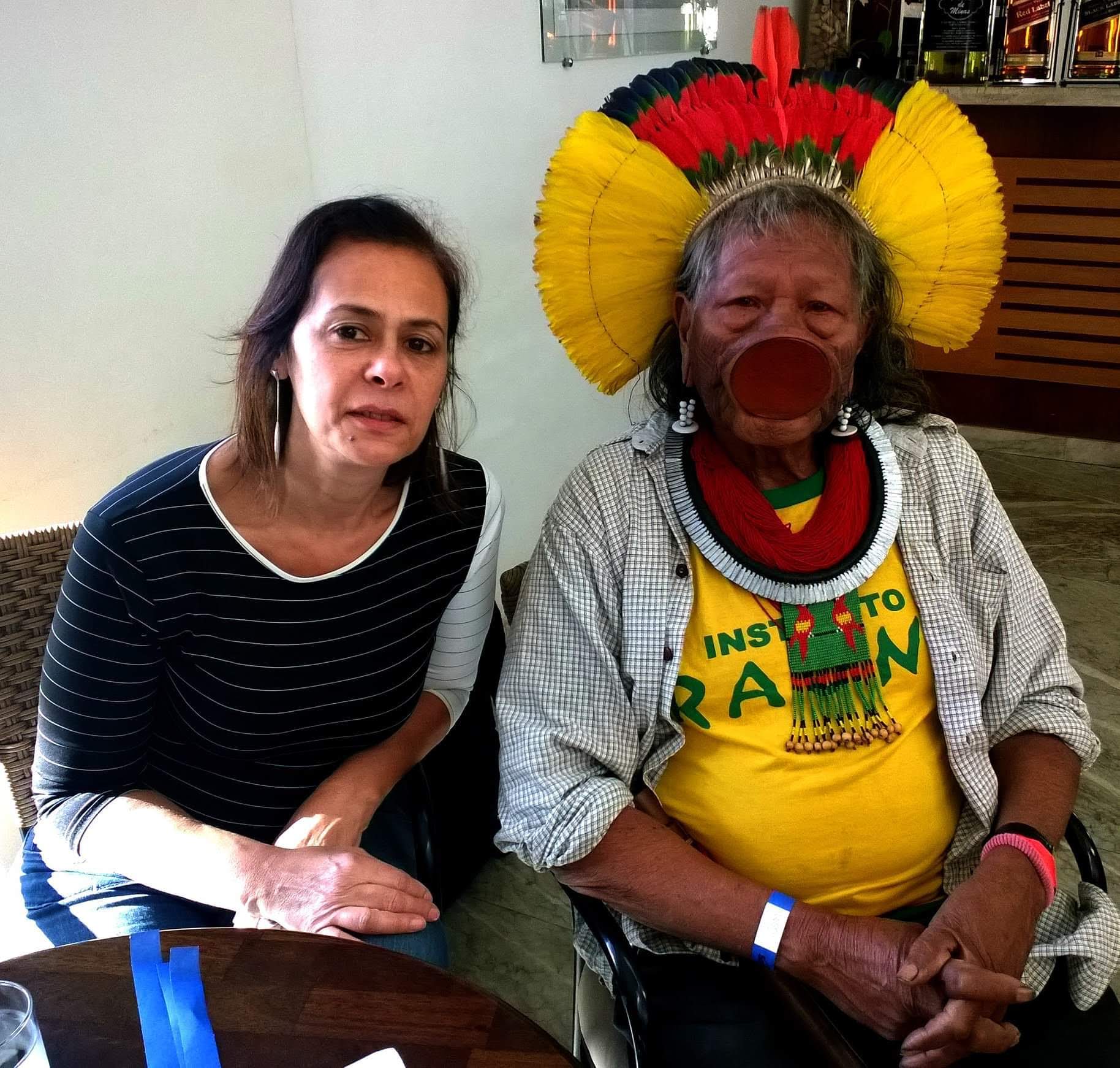 Com o Cacique Raoni
