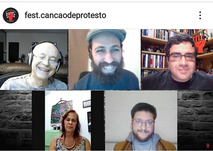 Festival de Música de Protesto. Tela com Jurados