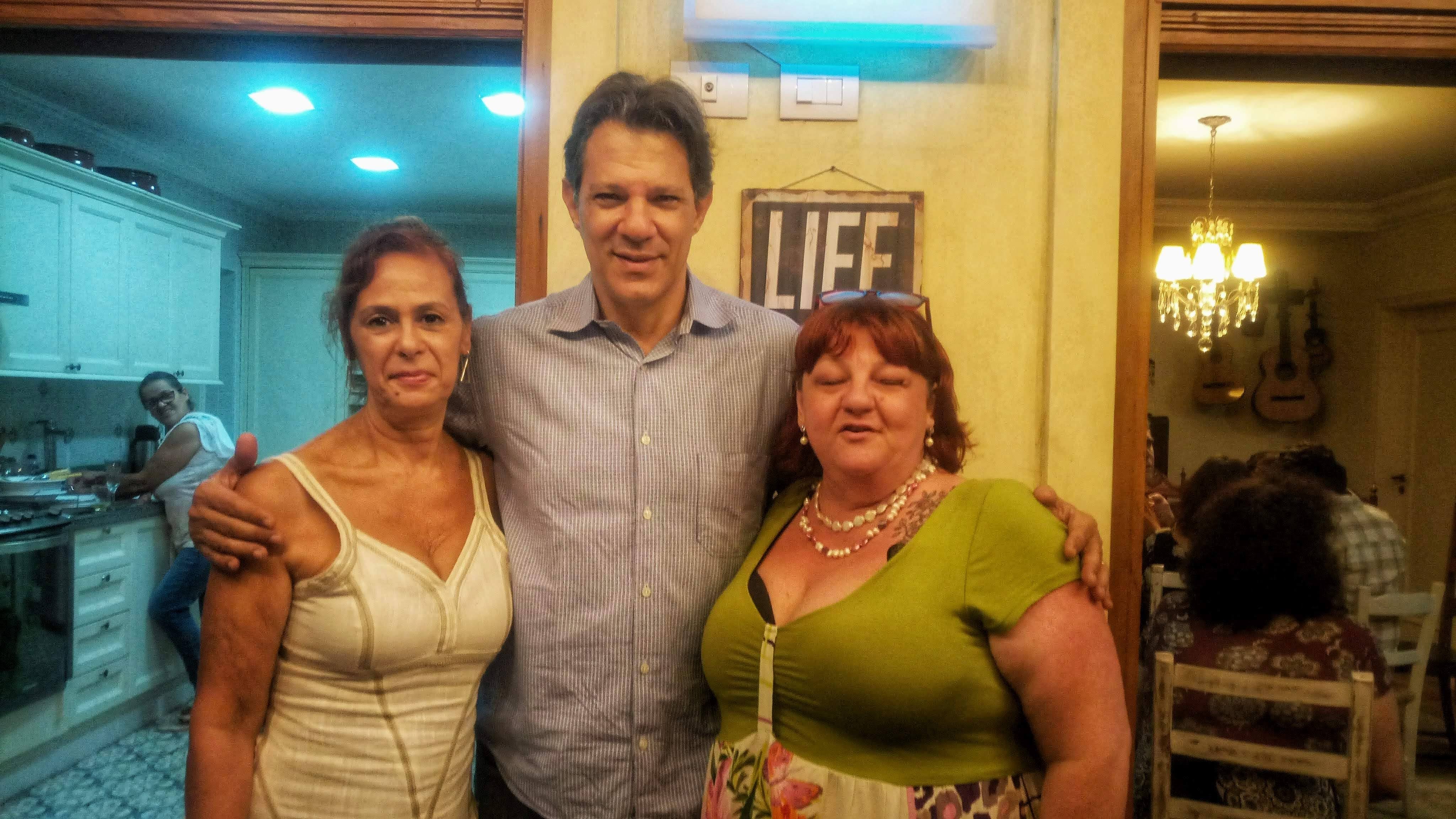 Com minha parceira Lu Lopes e o Super, Mega , mater Haddad